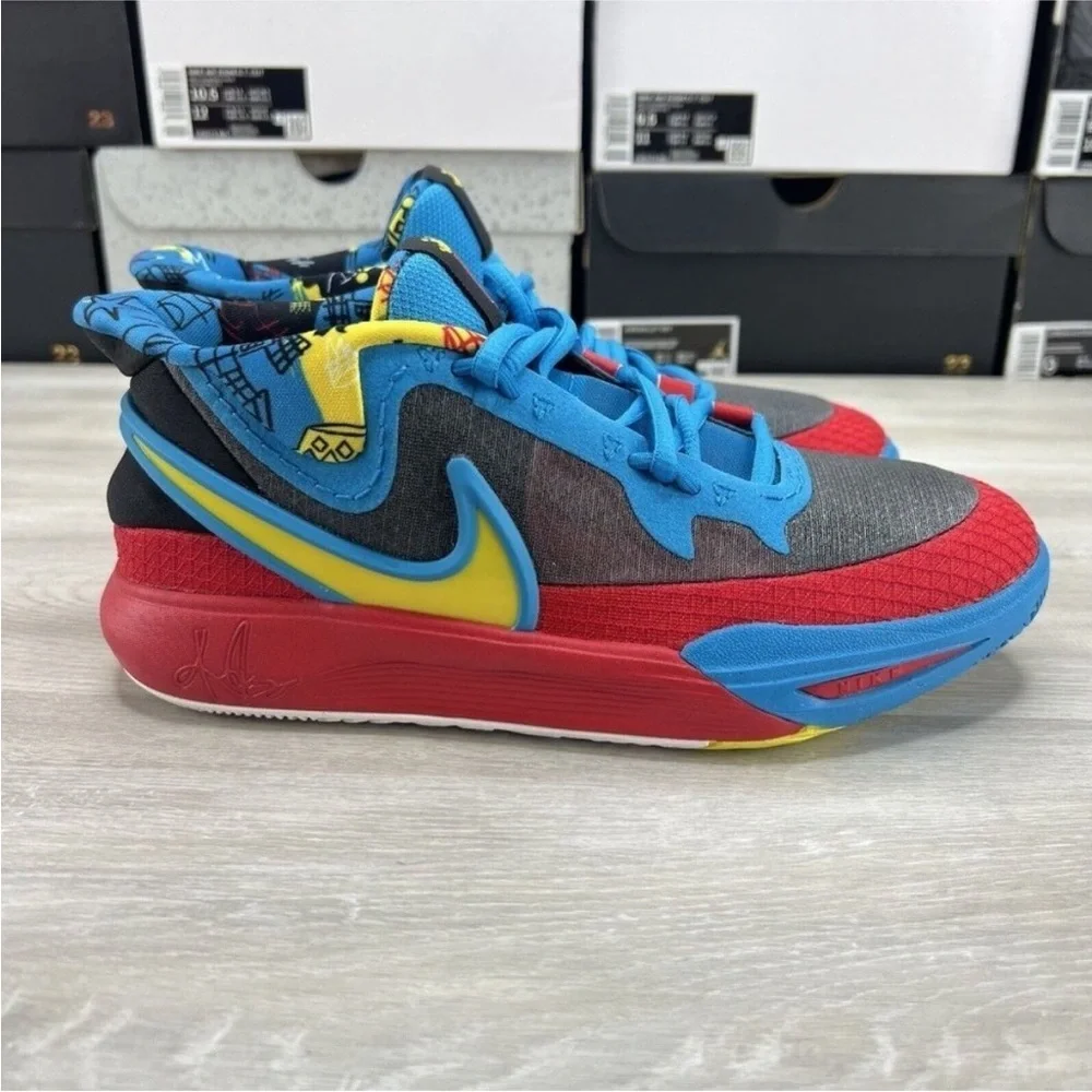 Nike Kyrie 8 GO Black Blue Red DQ8078-012 GS - Picture 1 of 6